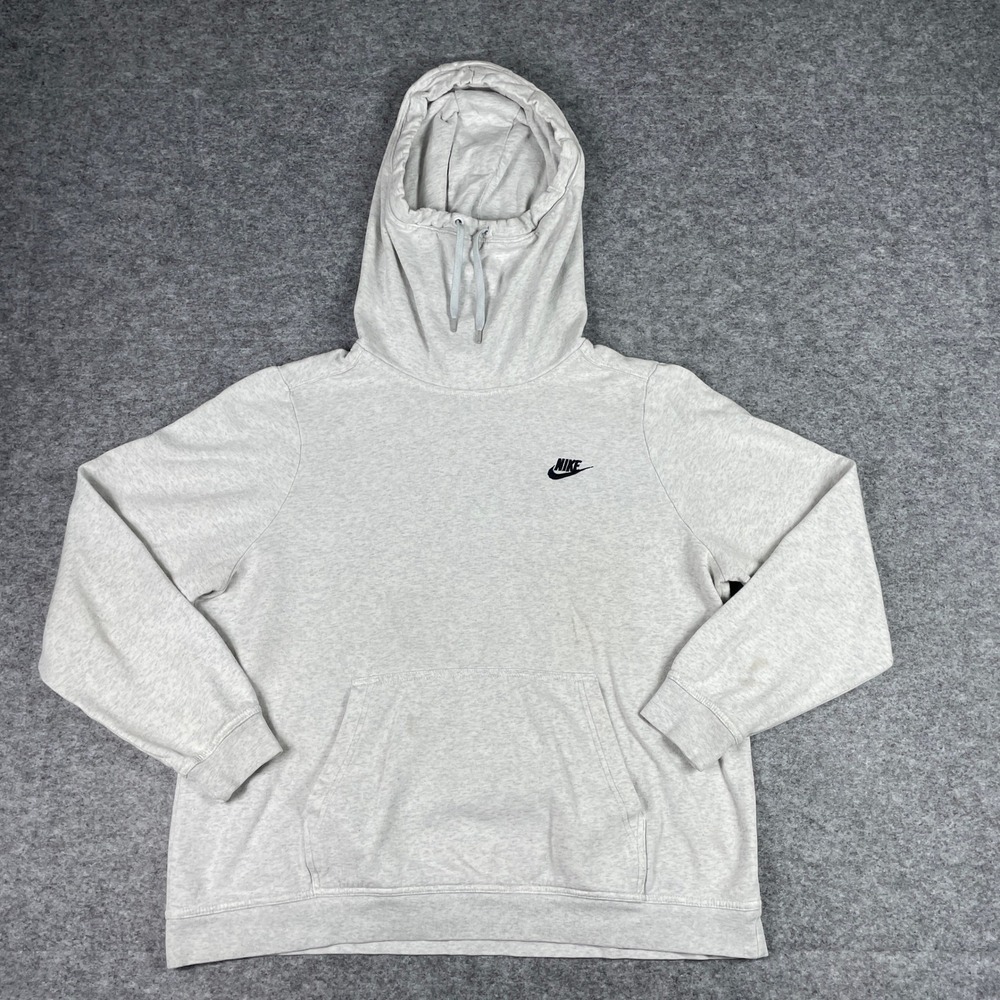 Nike Funnel Neck Hoodie Womens XL Grey Sportswear Rally Pullover 853928-051